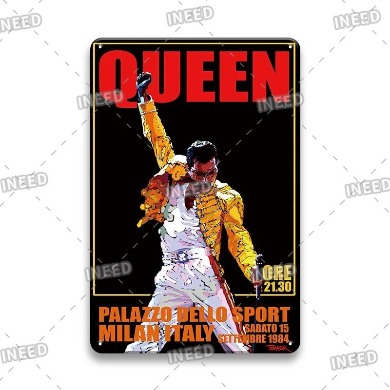 Rock N Roll Metal Poster, Tin Sign, Vintage Johnny Cash, Retro Plaque, Pub, Bar, Man Cave, Home Decoration Plates