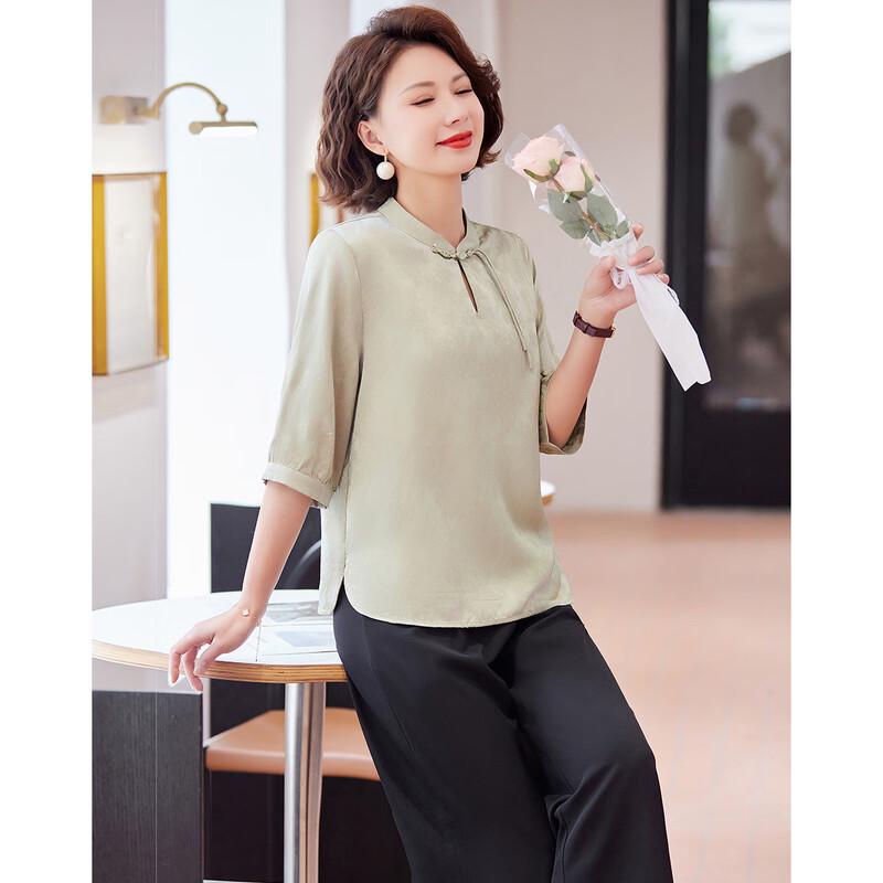 Elegant New Chinese Style Summer Outfit for Mothers