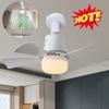 LED Ceiling Fans with Light Remote Control 3 Speeds E26 Socket Ceiling Fan with Light Dimmable for Closet Living Room Kitchen