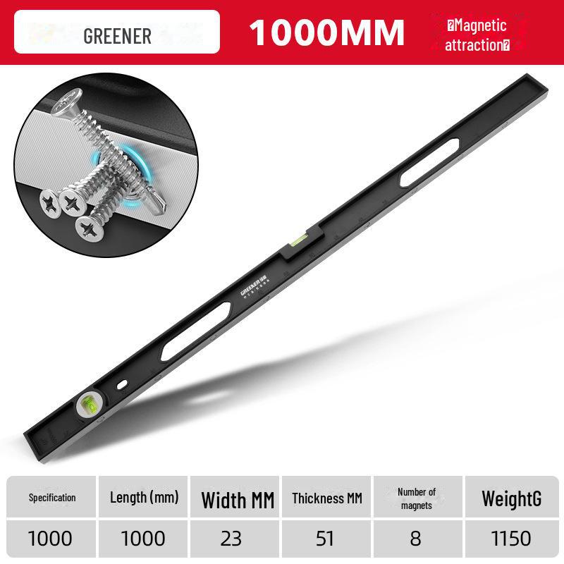 High Precision Mini Aluminum Level Ruler - Anti-Fall Design