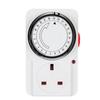 24 Hour Cyclic Timer Switches Programmable Mechanical Timer Universal Timing Socket for Aquariums, Grow Light Enduring