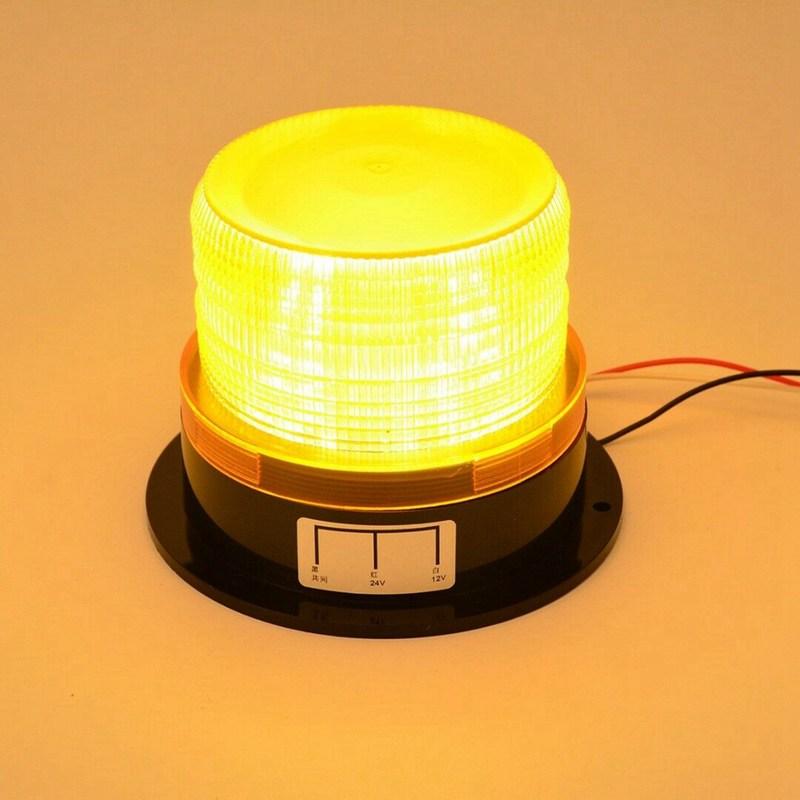 4 X Amber LED Beacon Strobe Emergency Flashing Light Warning Lamp Truck 12V 24V