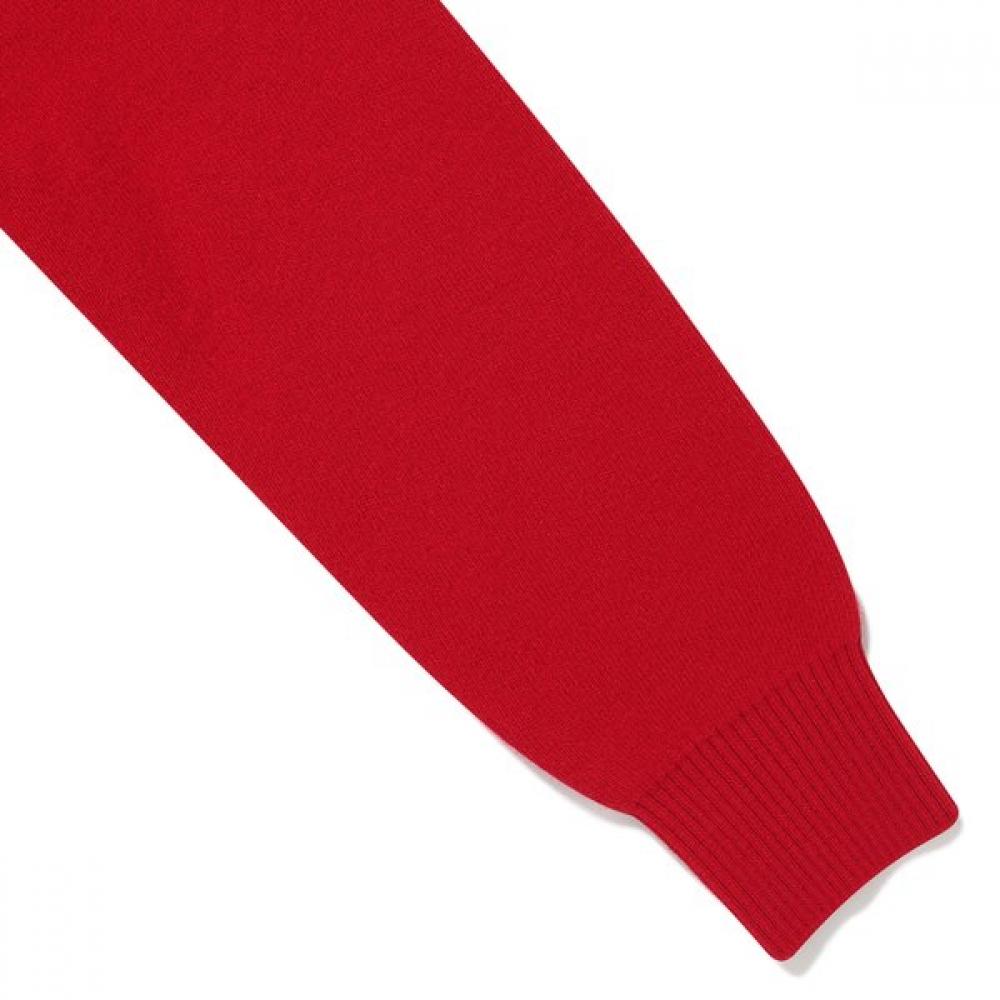 Been Red Round Neck Knit Cardigan Red Bz53ck02rd