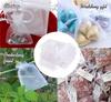 20-100PCS Organza Gift Bag For Jewelry White Drawstring Pouches For Wedding Christmas Candy Gift Bags Jewelry Packing Bag