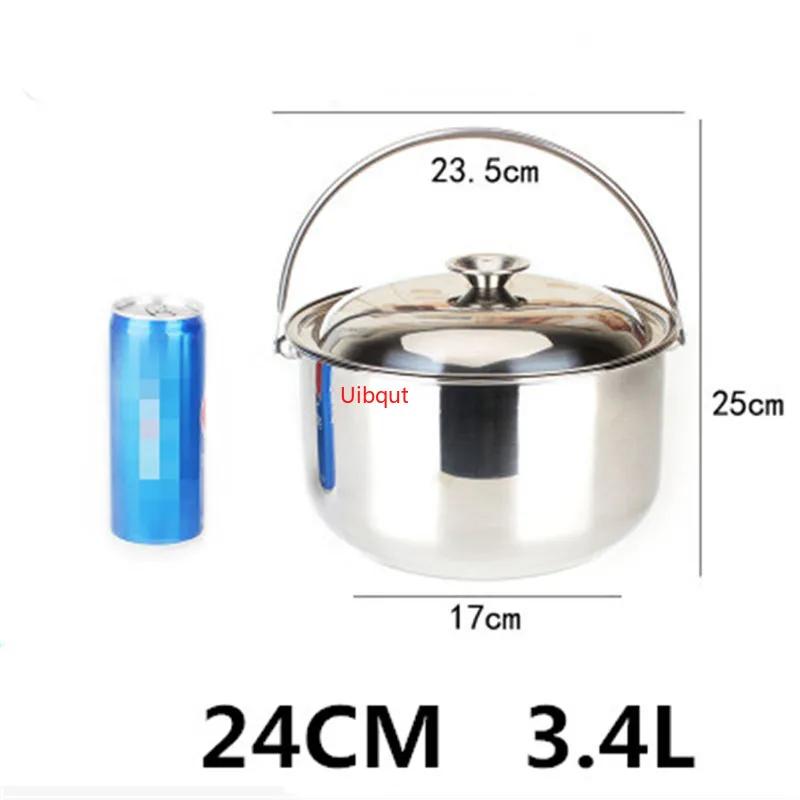 Topf Suppe Kochen Stahl Edelstahl Eintopfschüssel Schüsseln Kochtopf Küchengeschirr Pfanne Metallgriff Ramen Töpfe und Pfannen Kochgeschirr Set