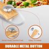 Pizza Shovel and Pizza Cutter Metal Non-Stick Pizza Peel with Wood Handle Cake Lifter Transfer Tray for Homemade Baking Bread