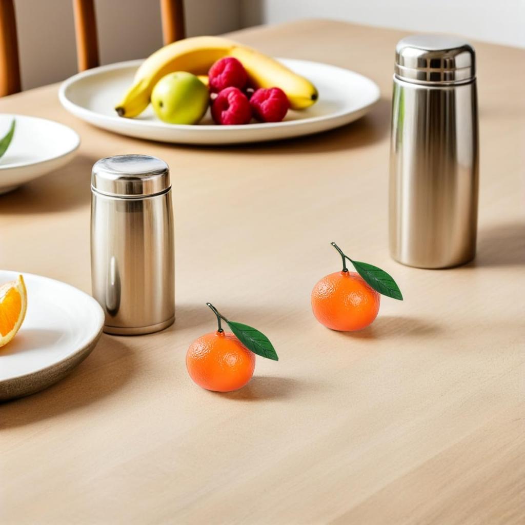 COHEALI Artificial Fake Fruit Food Orange Models of Made of PVC and for Desk Home Shop Home Artificial Fake Food Photo Imitation Decorations 20-Piece