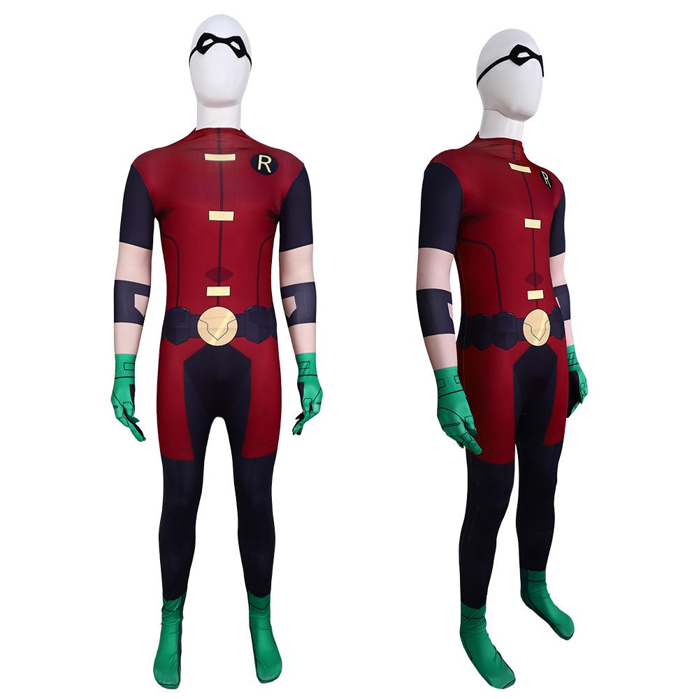 Halloween Robin Cosplay Costume - Teen Titans Judas Contract Jumpsuit