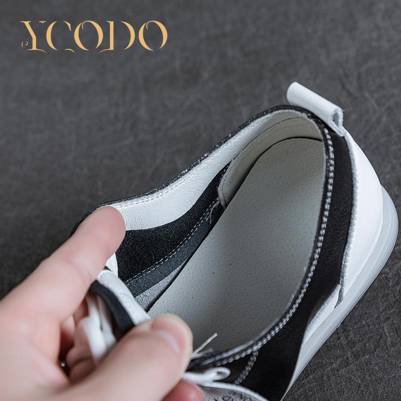 Girls Students Summer Natural Leather Soft Soled Comfortable Breathable Casual Shoes