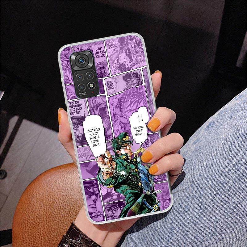 JoJo Bizarre Adventures Anime Phone Case For Xiaomi Redmi Note 15 14 13 12S 12 11 Pro Plus 14S 11S 11E 10 10S 11T 5G Personalize