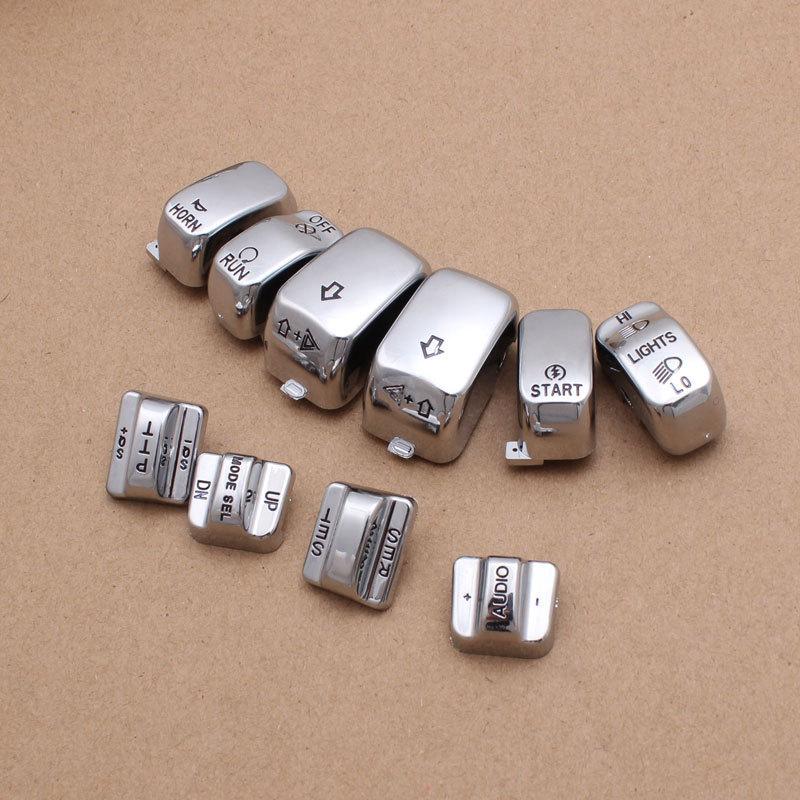 Chrome Switch Housing Cover+10 Caps for Harley 883 XL1200 Road for King/Electra Glide for Harley Electra Glide Road Glide new