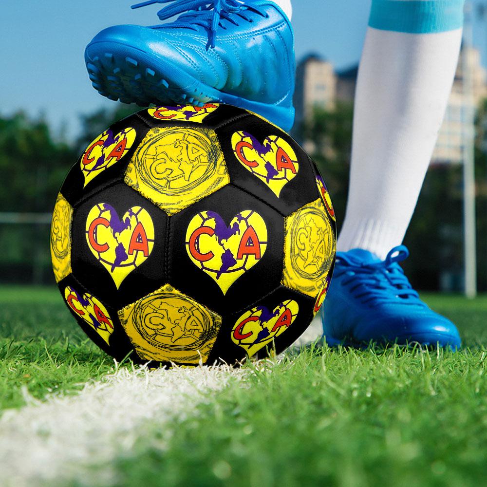 Club América Football Club Indoor Size 5 Soccer Ball Colorful Machine Stitched PVC Competition Ready Durable High-Bounce