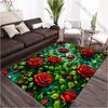 Multi Size Beautiful Roses Print Carpet for Living Room Bedroom Bedside Bathroom Floor Mat Area Rug Sofa Mat Home Decor