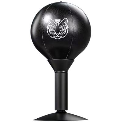 Desktop Punching Bag with Suction Cup Free Standing Stress Buster (Black)