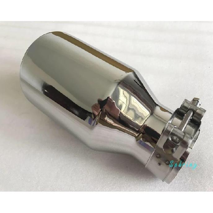 Stainless Steel Large Diameter 115mm 4.5inch The Flat Edge Universal Muffler Tail Throat Car Modification Exhaust Tip Pipe