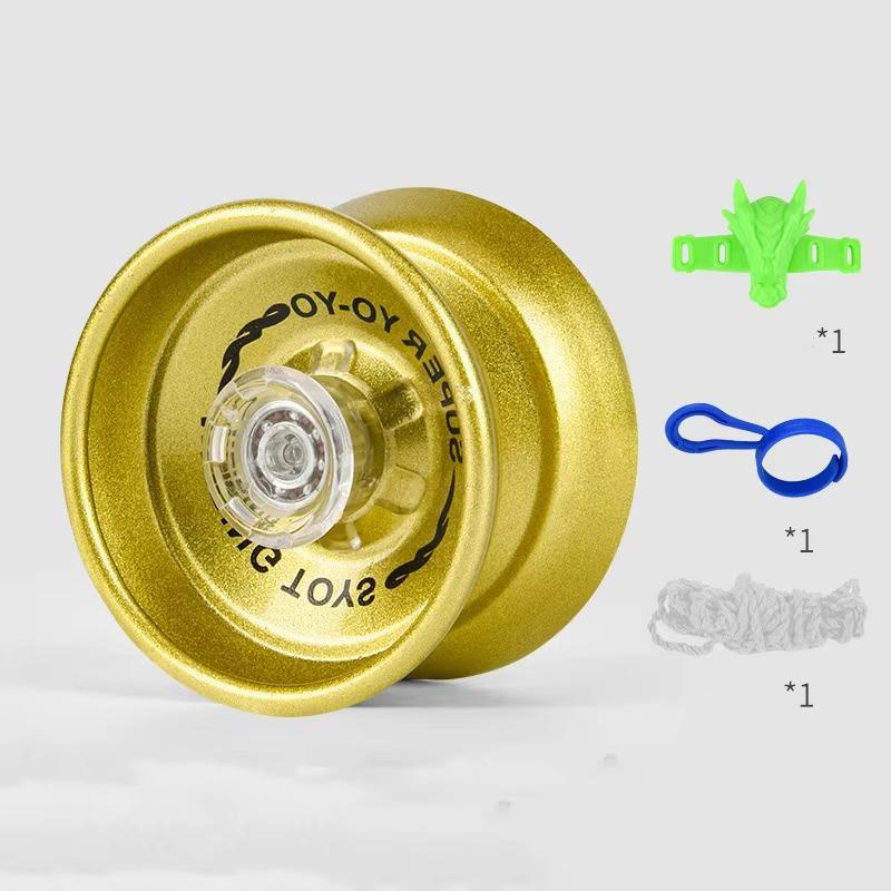 

Йо-йо 1 шт сплав начального уровня фристайл легкая атлетика красочные детские подарки кончики пальцев золотистый