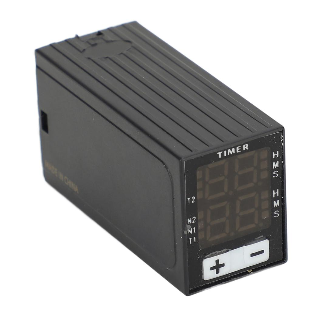 Delay Time Relay 0.1S?99H Range Digital LED Display High Temperature Resistant 24V DC Cycle Timer