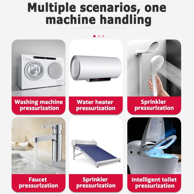 Household Intelligent Variable Frequency Silent Pressure Water Pump Kitchen Sink Shower Head Out Automatic Water Booster Pump