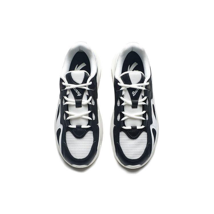 Anta Life Collection Textile, Synthetic Leather Slip Resistant Low top Casual Shoes Women's White Black 122338884-2