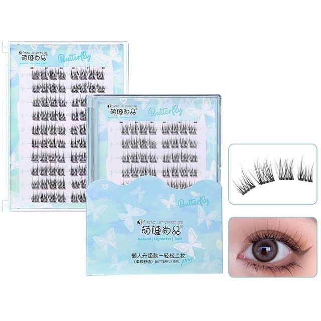 Aimo - Натуральные пучки-кластеры для ресниц без клея 10 Rows - Black - One Size