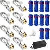 Outdoor Shelter Rope Tensioner Set with 8 Pulley-Style Adjusters and 10 Tie for Tent Use, Tie-Out Control, and Quick Camp Readiness
