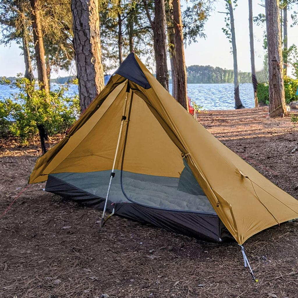Night Cat Ultralätt Professionell Camping Bibby Dubbellager Vattentrycksmotstånd Kraftigt Regn 3 Vandringsstavar Säljs Separat 1-personstält,