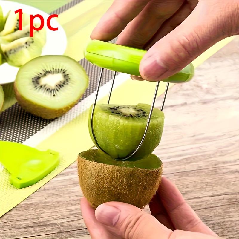 1PC Multifunctional Fruit Peeling Meat Remover Dragon Fruit Kiwi Peeling Peeler светло-зеленый