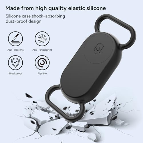 Dog Collar Holder (2 Pack) for Galaxy Smarttag2 Waterproof Silicone Case for Pet Cat Anti-Lost Anti-Scratch Protective Cover Accessories for Sams