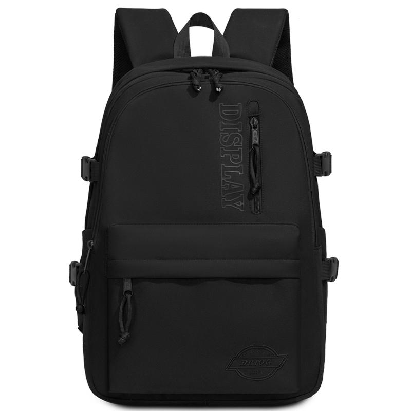 Nylon Backpack Commuter Student Schoolbag Outdoor Solid Color Backpack