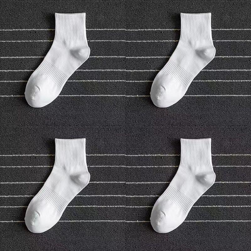 BMW Socks for men and women, spring and summer short socks, men's anti-odor and sweat-absorbent white socks, short socks for women