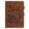 Tablet Case For iPad 9.7-inch (2018)/(2017)/Air 2/Air (2013) Card Holder Stand Butterfly Floral Imprinted Leather Cover