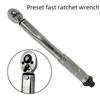 11-Piece Set Quick-Release Ratchet Wrench with 1/4" Preset Torque & Adjustable Maintenance Torque Wrench