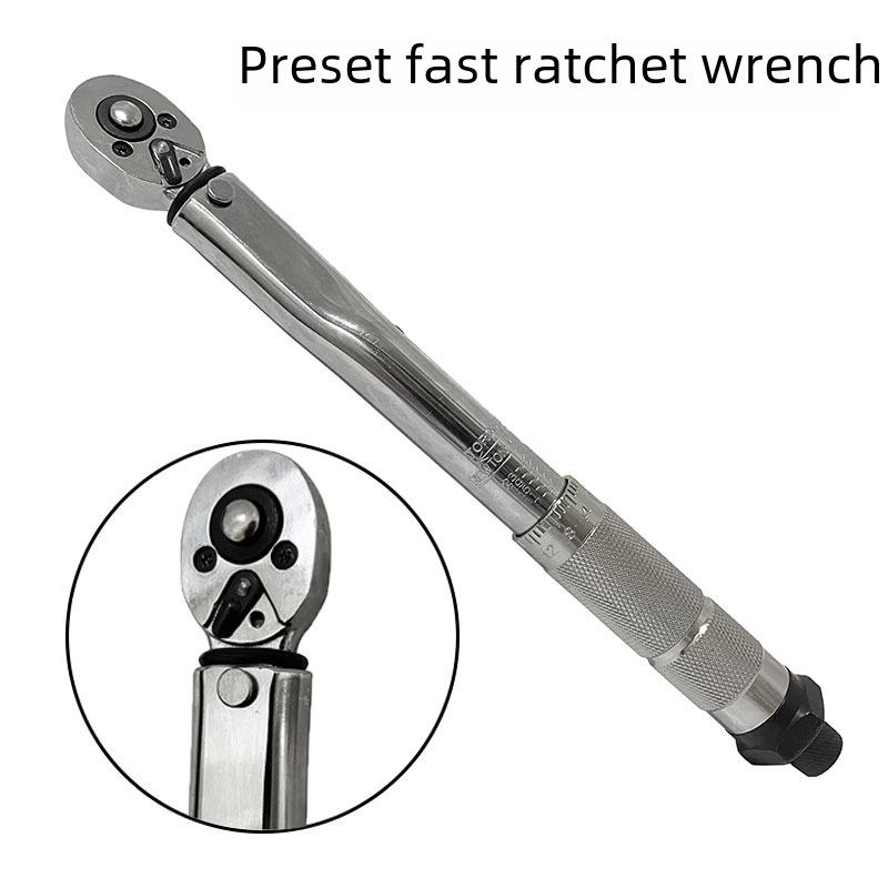 Set de 11 piese cheie cu clichet cu eliberare rapidă cu cuplu presetat de 1/4" și cheie dinamometrică de întreținere reglabilă