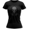 T-shirt Gothique pour Femme Bands and Bones Skull Circle 3