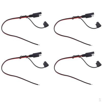 4 Stück 12V 300mm 10A 18AWG Verlängerungskabel Stecker für Auto Solarpanel