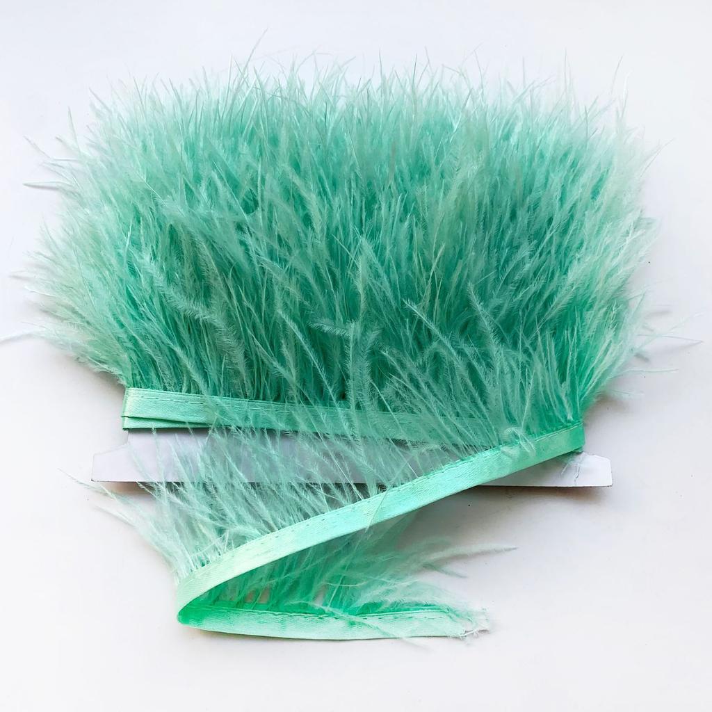 Straußenfeder 8-10Cm Straußenfeder Stoff Fransen Performance Kleid Rock Kleidung Feder Accessoires