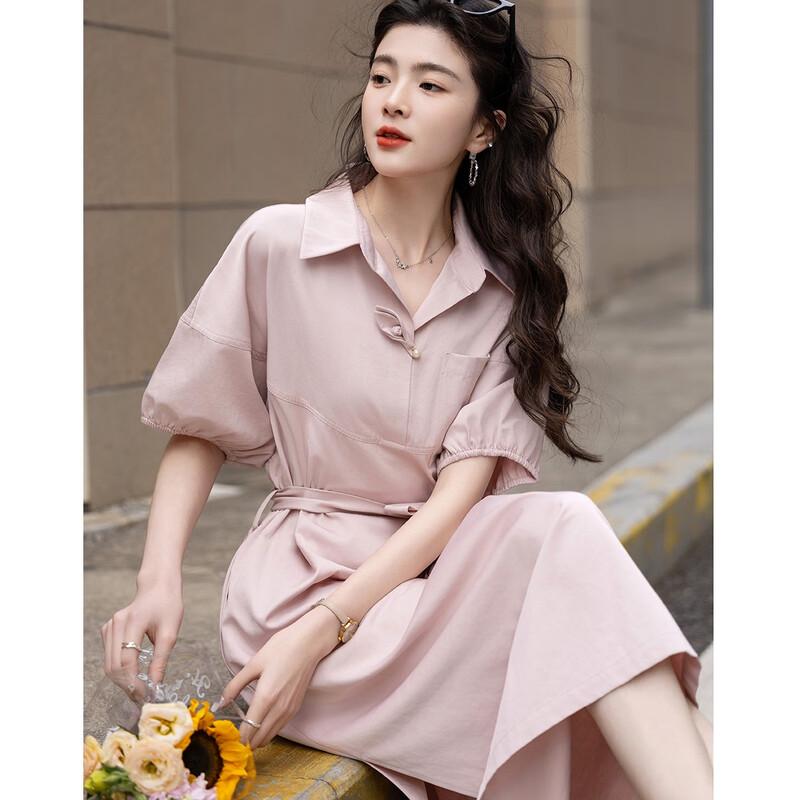 Demana Cloud Cotton Elegant Spring Dress with Floral Petal Sleeves
