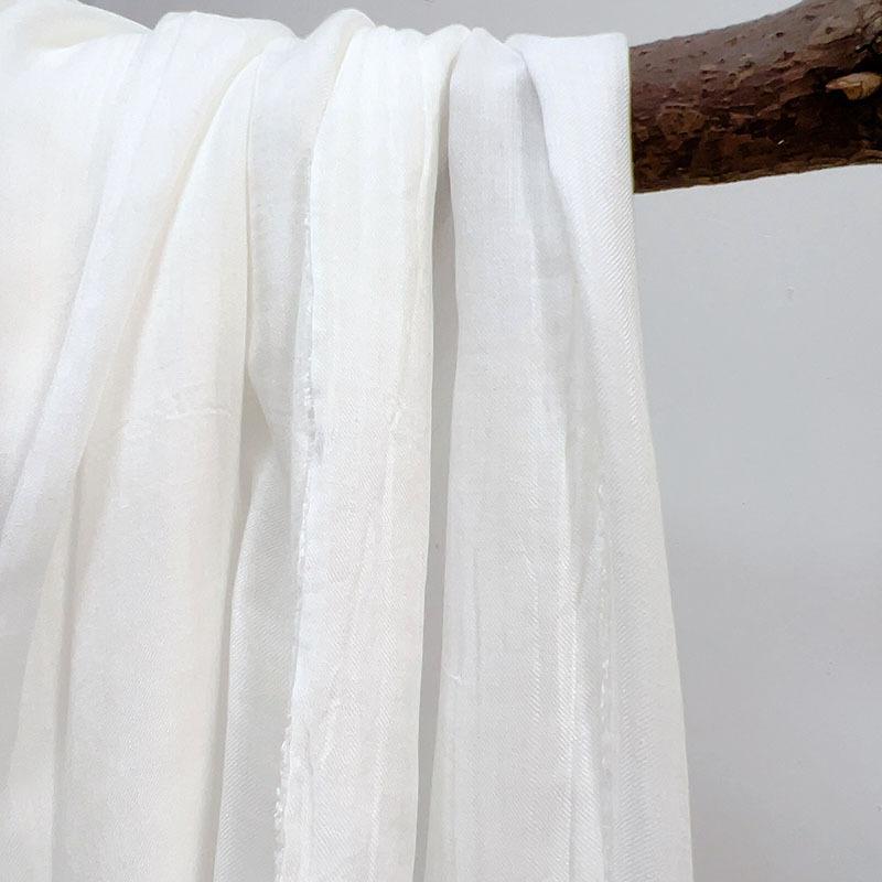 Pure White Modal Cotton Scarf, Plant Dyeing, Blue Dyeing, Tie-Dyeing, Special White Scarf For Hand Dyeing, Teaching White Embryo Cloth.