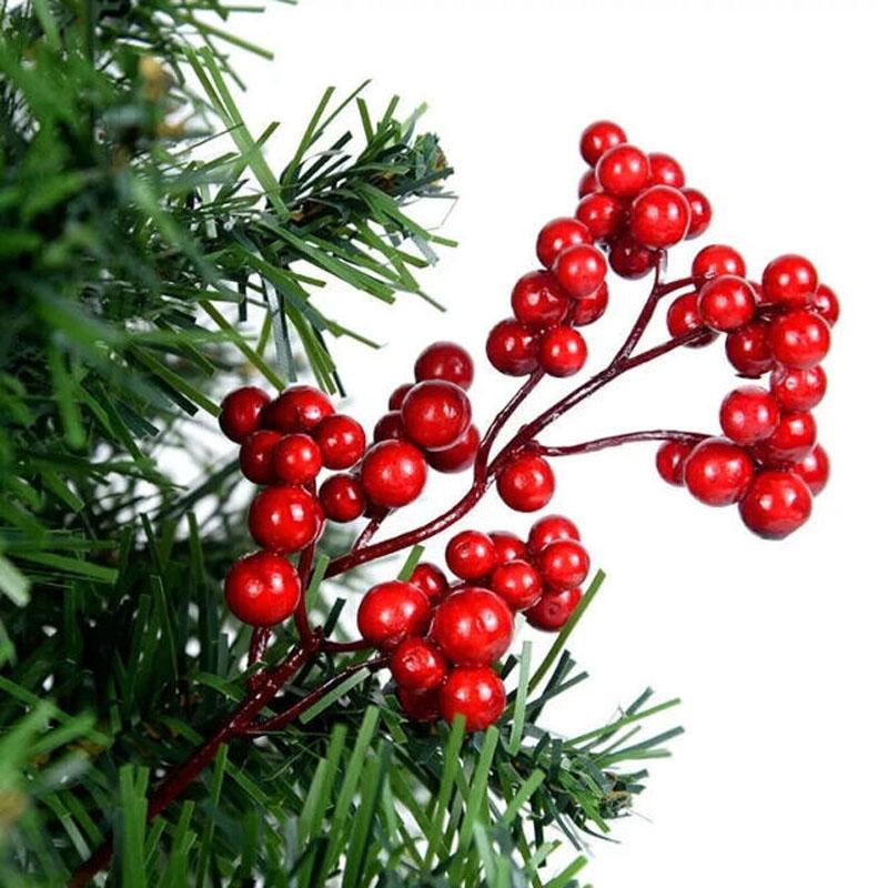 10pcs Artificial Berry Stems Christmas Berry Picks Decor Berries Branches