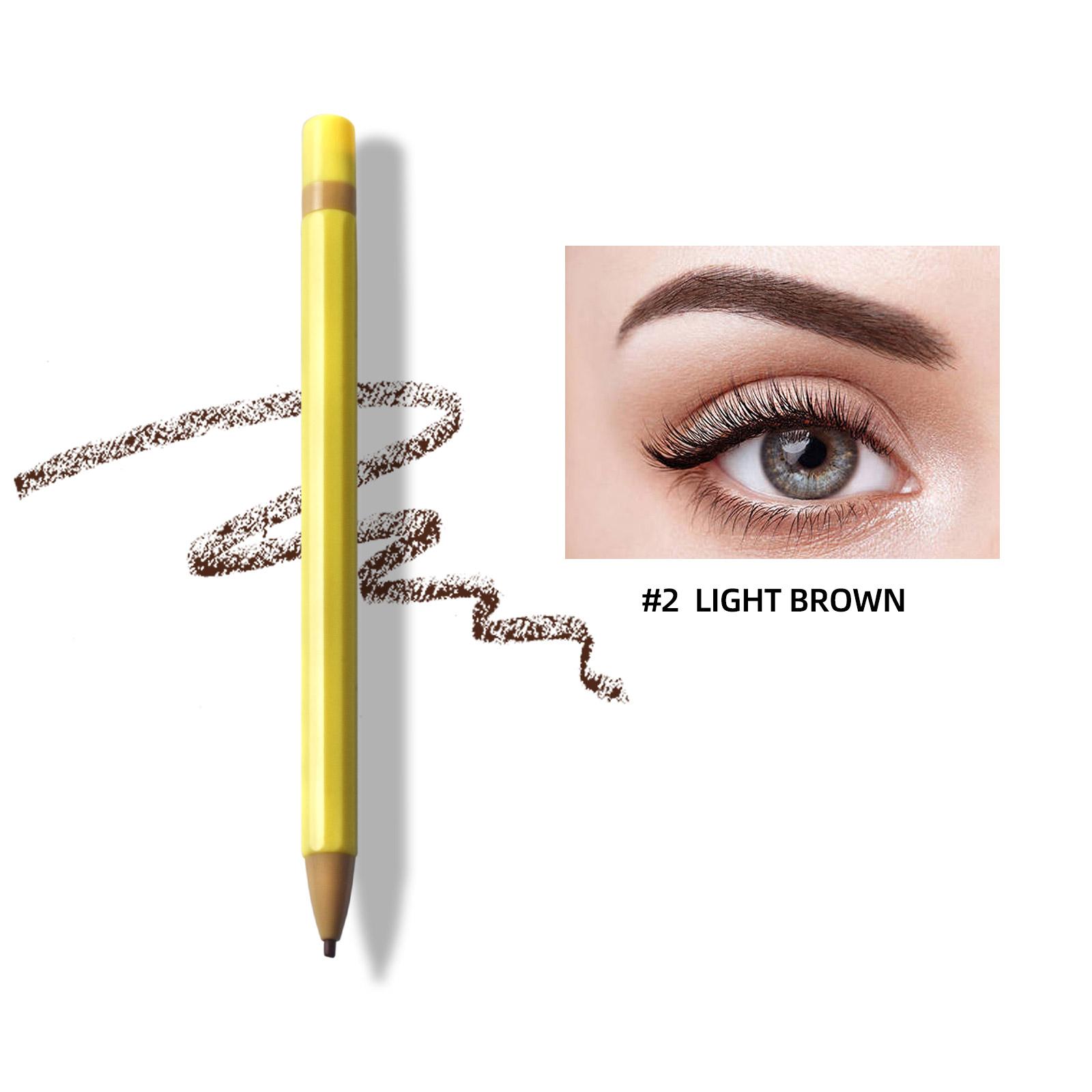 

Ультратонкая ручка для бровей, натуральный гладкий автоматический карандаш для бровей, водостойкий стойкий макияж для глаз, 0,6 г