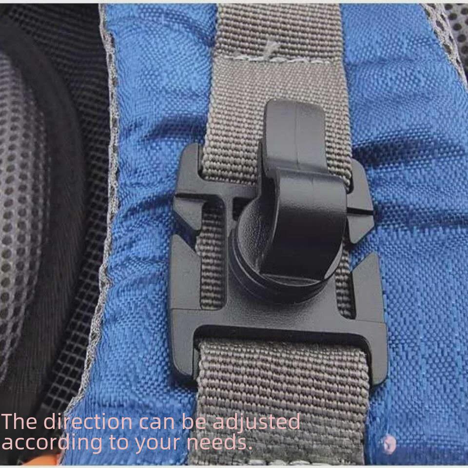 Universeller Outdoor-Wasserbeutel-Schlauch-Clip - 8-fach verstellbares Molle-Gurtband Rucksack Wasserleitungszubehör