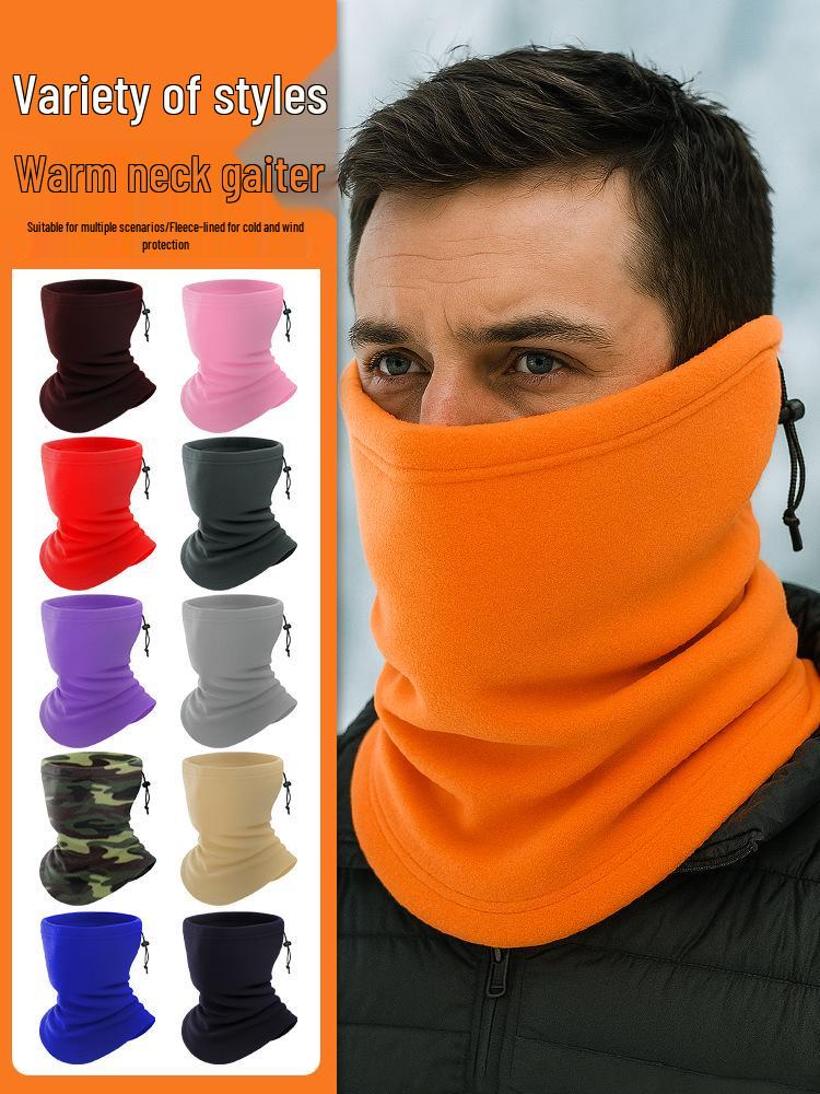 Adjustable Multifunctional Neck Warmer: Windproof Skiing & Cycling Gaiter for Autumn & Winter