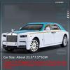 1:24 Cullinan Phantom Car Model Toy Doors Opened Shock Absorption Cars Front Wheel Steer Pull Back Vehicle Hobby Collections