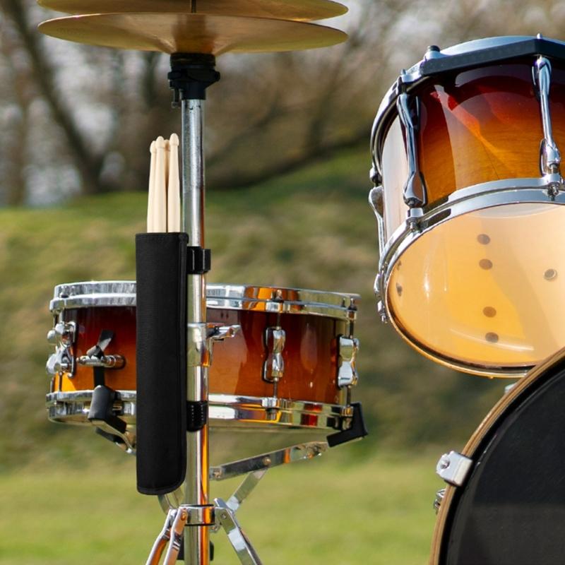 Drumstick Storage Bag Small Size Wear Resistant Nylon Drumstick Container Base Hold 6pcs 5A Drumsticks Enduring