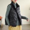 Women's Winter Outer-Wear Down-Cotton Vest Sleeveless Jacket for Middle-Aged Women Thickened Waistcoat