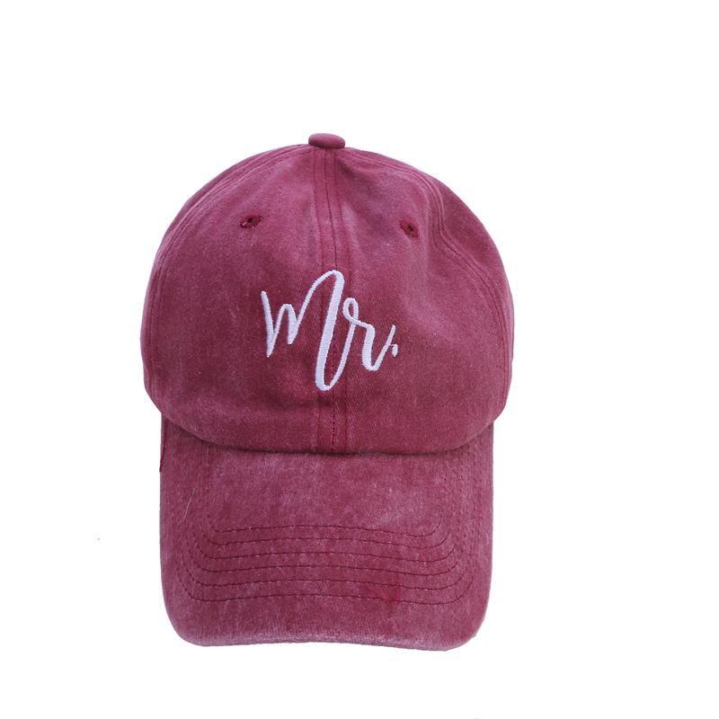 Retro Washed Aged Baseball Hat Fashion Letter Printed Peaked Caps Solid Color Duck Tongue Cap Men Women Sun Visor