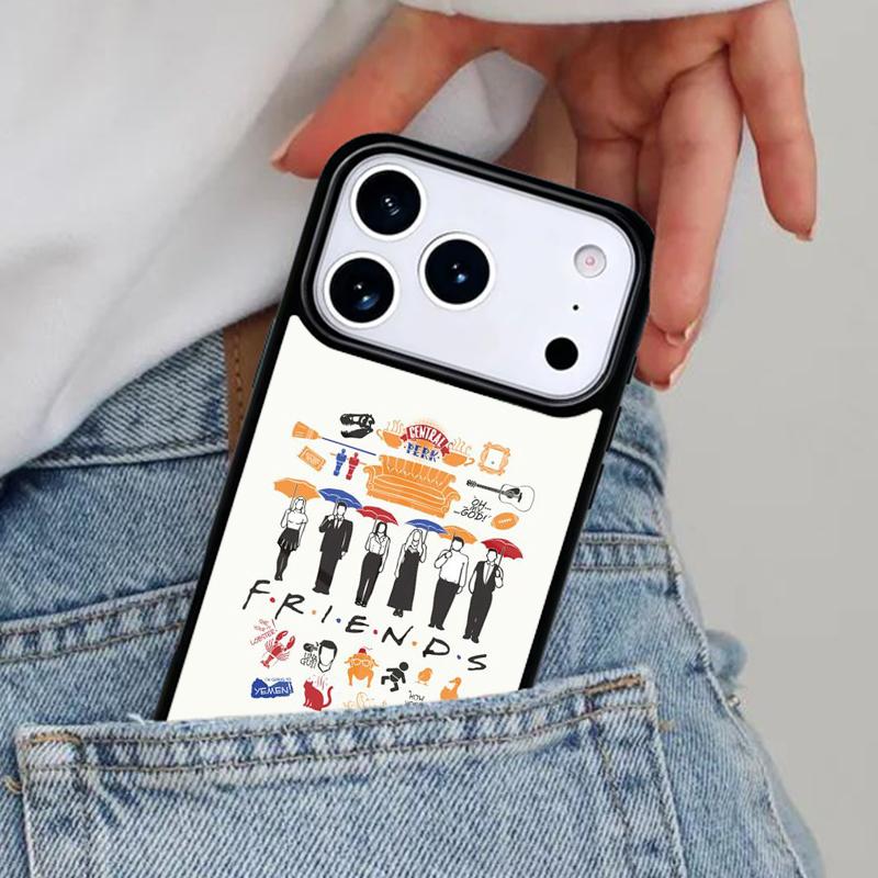 Central Perk Coffee Friends TV Show Phone Case for iPhone 16e 15 14 13 12 17 Pro Max Plus Air 17pro Cover Coque