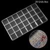28 Grids Nail Charms Diamond Jewelry Storage Box Clear Nail Art Rhinestones Tool Diy Display Storage Case Organizer Box Salon