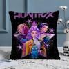 Pop-Movie K-Pop Demon Hunters Pillow Case Silky Elegant Comfort Sofa Bed  Invisible Zipper Beach Pillowcase