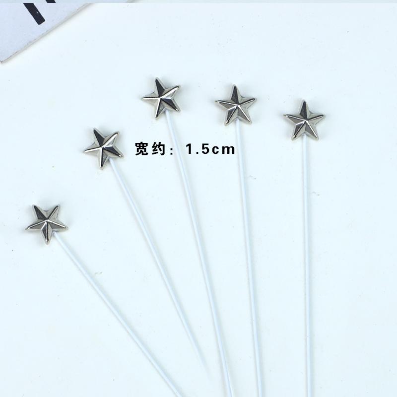 Mini, 3D Mini, Pentagram, Cake Decoration Plugin, Ornament, Wire, Pentagram, Star, Birthday Baking Accessories